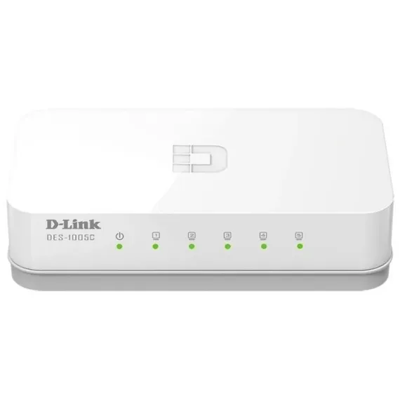 СЕТЕВОЙ КОММУТАТОР D-LINK DES-1005C, 5X 10/100 МБИТ/С