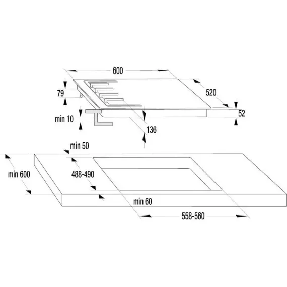 ГАЗОВАЯ ВАРОЧНАЯ ПАНЕЛЬ GORENJE G 640 EW, БЕЛЫЙ