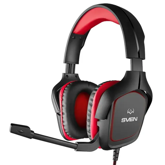 CASTI GAMING SVEN AP-G333MV, CU FIR, NEGRU/ROSU