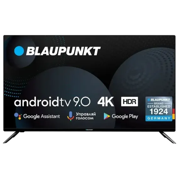 50" LED SMART TV BLAUPUNKT 50UN265, 3840X2160 4K UHD, ANDROID TV, NEGRU