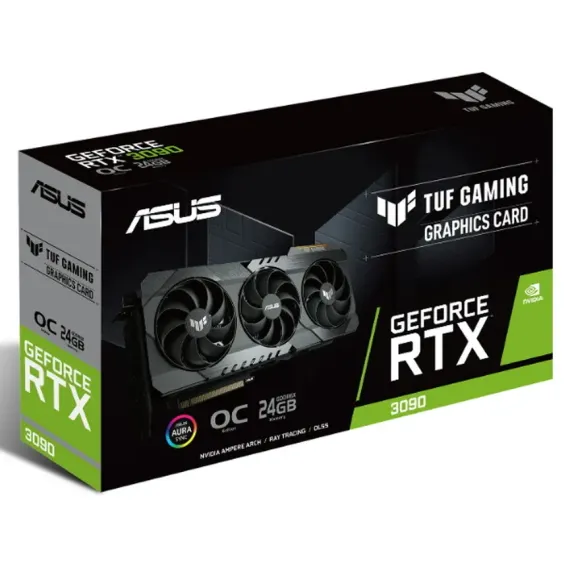 ВИДЕОКАРТА ASUS TUF-RTX3090-O24G-GAMING, 24 ГБ GDDR6X 384БИТ