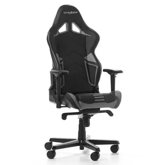 ИГРОВОЕ КРЕСЛО DXRACER RACING PRO, ИСКУССТВЕННАЯ КОЖА, ЧЕРНЫЙ/СЕРЫЙ