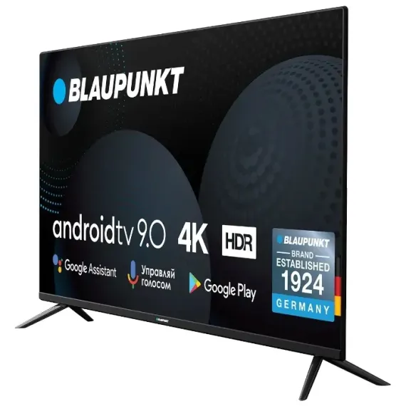 43" LED SMART ТЕЛЕВИЗОР BLAUPUNKT 43UN265T, 3840 X 2160, ANDROID TV, ЧЁРНЫЙ