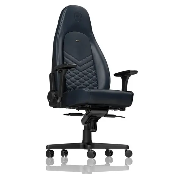 ИГРОВОЕ КРЕСЛО NOBLECHAIRS ICON, НАТУРАЛЬНАЯ КОЖА, ТЁМНО-СИНИЙ