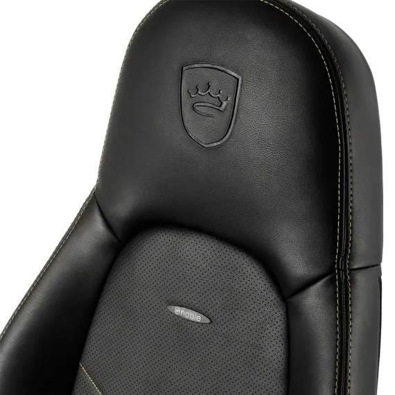 ИГРОВОЕ КРЕСЛО NOBLECHAIRS ICON, ИСКУССТВЕННАЯ КОЖА, ЧЕРНЫЙ/ЗОЛОТОЙ