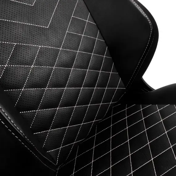ИГРОВОЕ КРЕСЛО NOBLECHAIRS HERO, ИСКУССТВЕННАЯ КОЖА, ЧЕРНЫЙ/БЕЛЫЙ