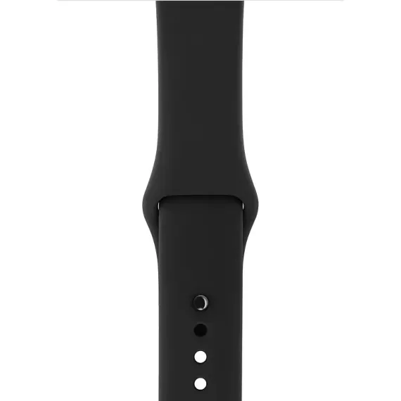 CEAS INTELIGENT APPLE WATCH SERIES 3, 42MM, CARCASA SPACE GREY DIN ALUMINIU CU BANDA SPORT NEAGRA
