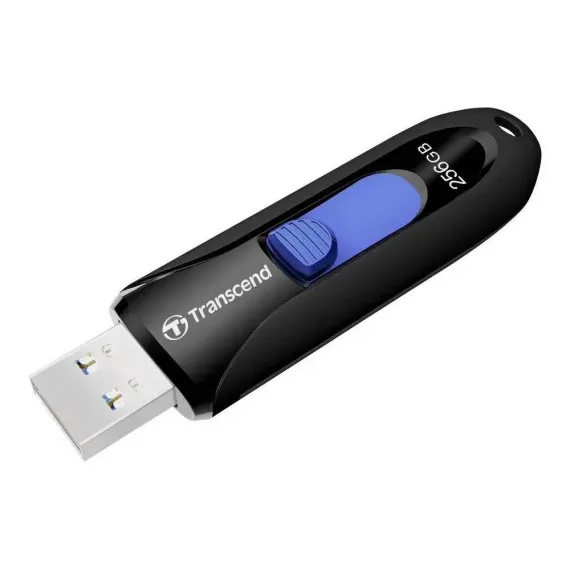 USB FLASH НАКОПИТЕЛЬ TRANSCEND JETFLASH 790, 256ГБ, ЧЁРНЫЙ