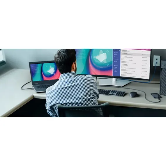 34,14" MONITOR DELL U3421WE, IPS 3440X1440 WQHD, NEGRU/ARGINTIU