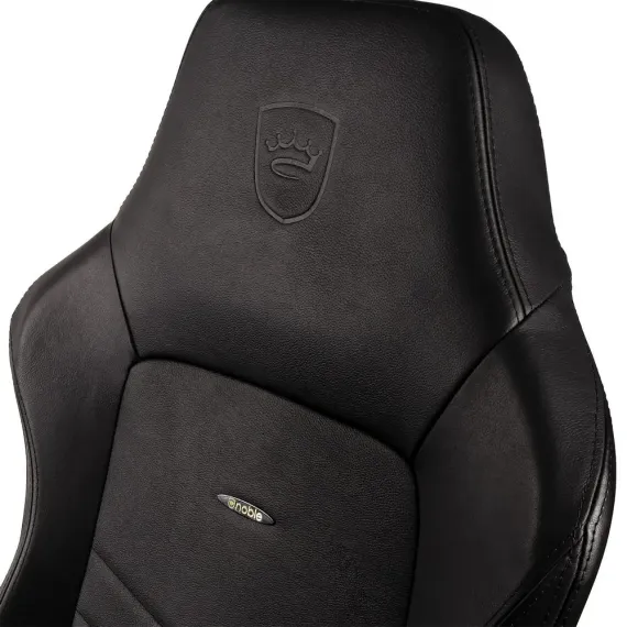 ИГРОВОЕ КРЕСЛО NOBLECHAIRS HERO, НАТУРАЛЬНАЯ КОЖА, ЧЁРНЫЙ
