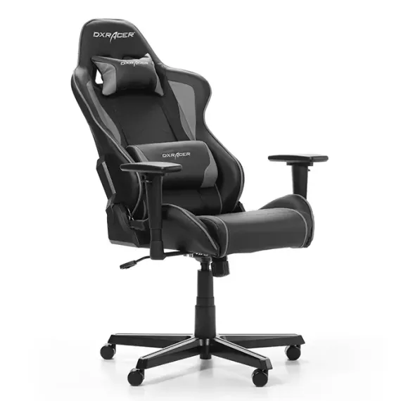 ИГРОВОЕ КРЕСЛО DXRACER FORMULA, ИСКУССТВЕННАЯ КОЖА, ЧЕРНЫЙ/СЕРЫЙ