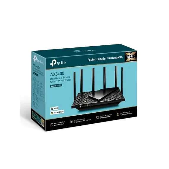 ROUTER FARA FIR TP-LINK ARCHER AX73, NEGRU