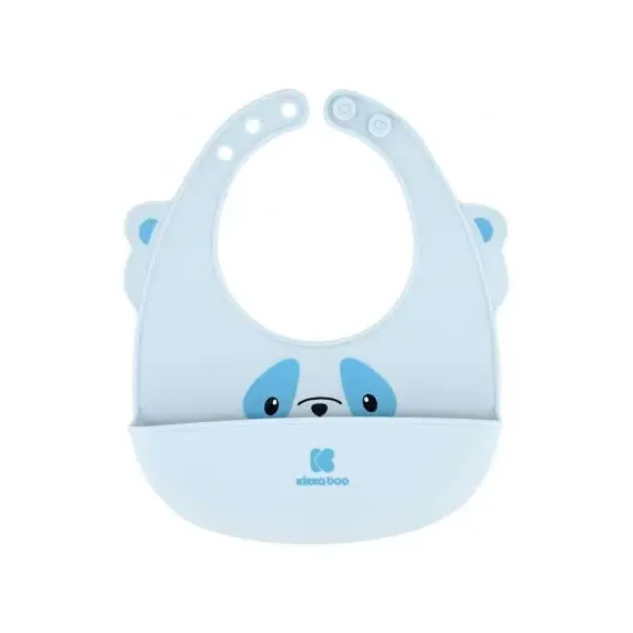 НАГРУДНИК KIKKA BOO SILICONE BIB, СИНИЙ