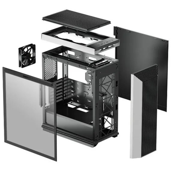 CARCASA PC DEEPCOOL CL500 4F, MIDI-TOWER, ATX, NEGRU