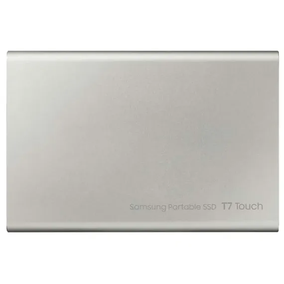 ВНЕШНИЙ ПОРТАТИВНЫЙ SSD НАКОПИТЕЛЬ SAMSUNG PORTABLE SSD T7 TOUCH,  2 TB, СЕРЕБРИСТЫЙ (MU-PC2T0S/WW)