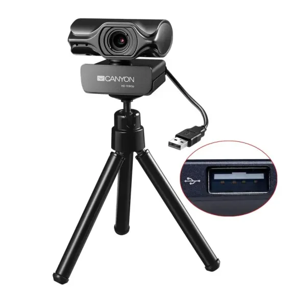 CAMERA WEB CANYON C6, QUAD HD, NEGRU