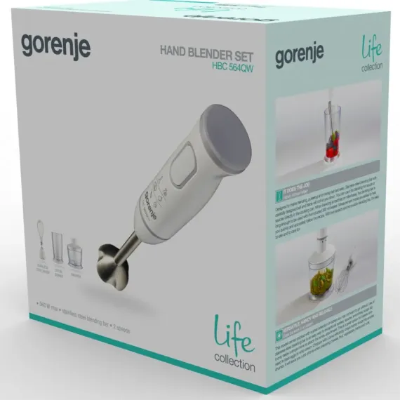 BLENDER DE M?NA GORENJE LIFE COLLECTION HBC564QW, ALB