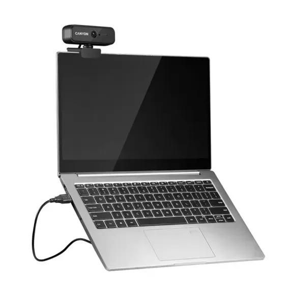 CAMERA WEB CANYON C2, FULL-HD 1080P, NEGRU