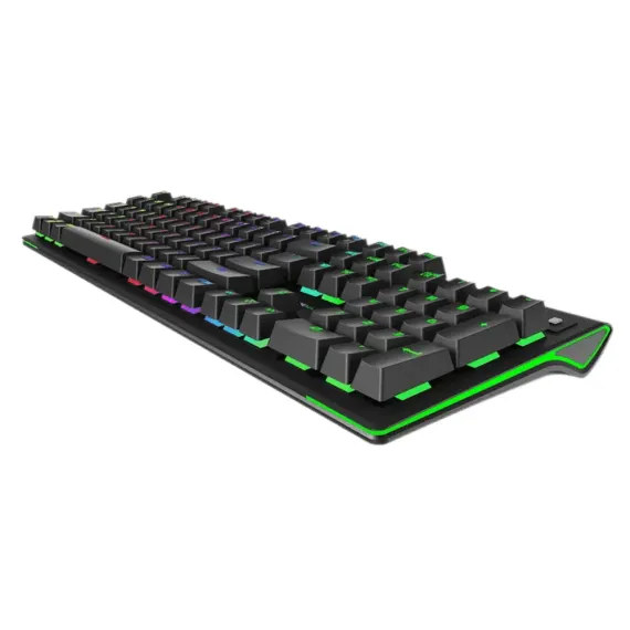 TASTATURA GAMEMAX KG801, CU FIR, NEGRU