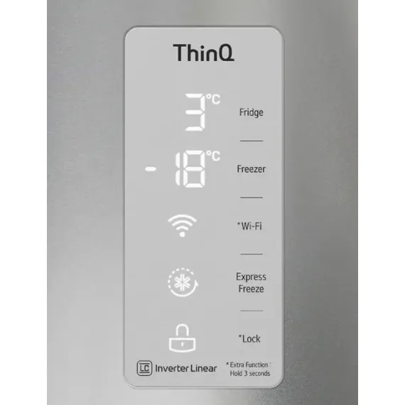 FRIGIDER LG GC-Q22FTAKL, ARGINTIU