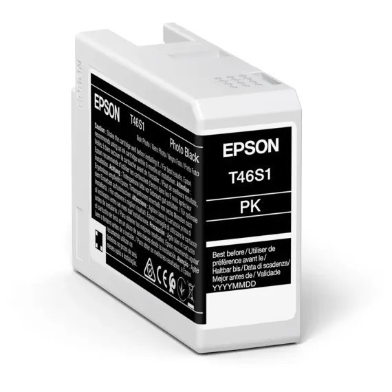КАРТРИДЖ ЧЕРНИЛЬНЫЙ EPSON T46S ULTRACHROME PRO 10, 25МЛ, ЧЕРНЫЙ ФОТО