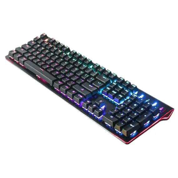 TASTATURA GAMEMAX KG801, CU FIR, NEGRU