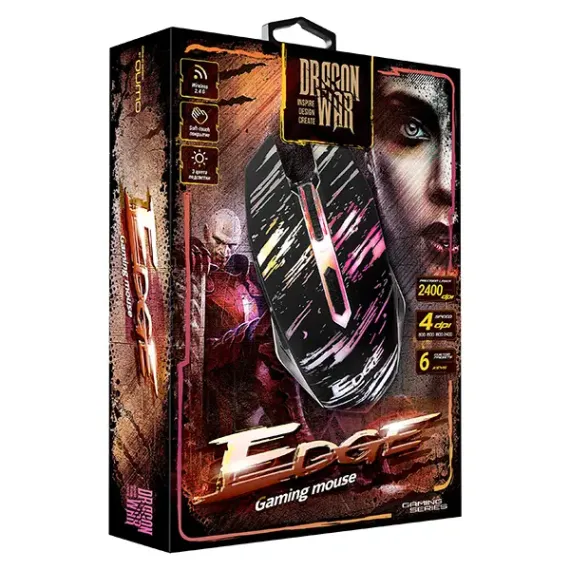 ИГРОВАЯ МЫШЬ QUMO EDGE, ЧЁРНЫЙ