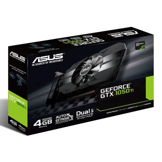 ВИДЕОКАРТА ASUS PH-GTX1050TI-4G,  4ГБ GDDR5 128БИТ