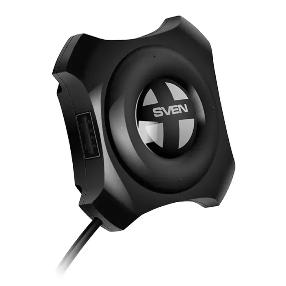 USB-КОНЦЕНТРАТОР SVEN HB-432, ЧЁРНЫЙ