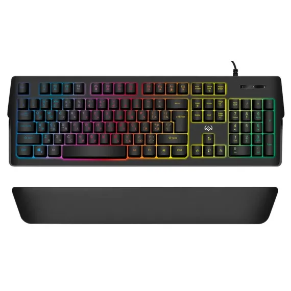 TASTATURA SVEN KB-G9400, CU FIR, NEGRU