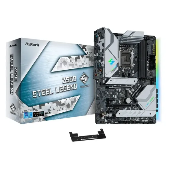 PLACA DE BAZA ASROCK Z590 STEEL LEGEND, LGA1200, INTEL Z590, ATX