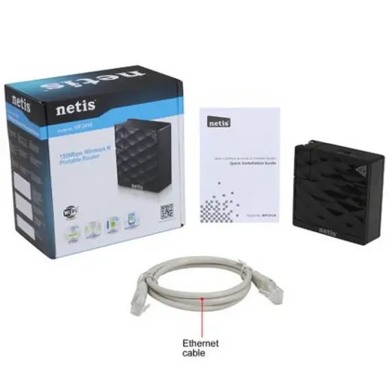 ROUTER FARA FIR NETIS WF2416, NEGRU