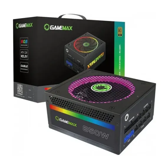 SURSA ALIMENTARE PC GAMEMAX RGB-850, 850W, ATX, COMPLET MODULAR