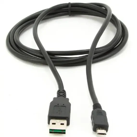 КАБЕЛЬ ДЛЯ ЗАРЯДКИ И СИНХРОНИЗАЦИИ CABLEXPERT CC-MUSB2D-1M, USB TYPE-A/MICRO-USB, 1М, ЧЁРНЫЙ
