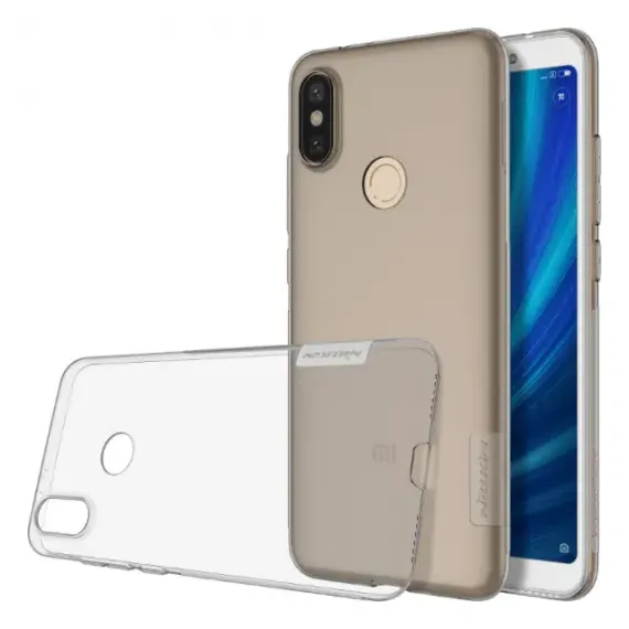ЧЕХОЛ NILLKIN MI A2 LITE / 6 PRO - ULTRA THIN TPU - NATURE, СЕРЫЙ