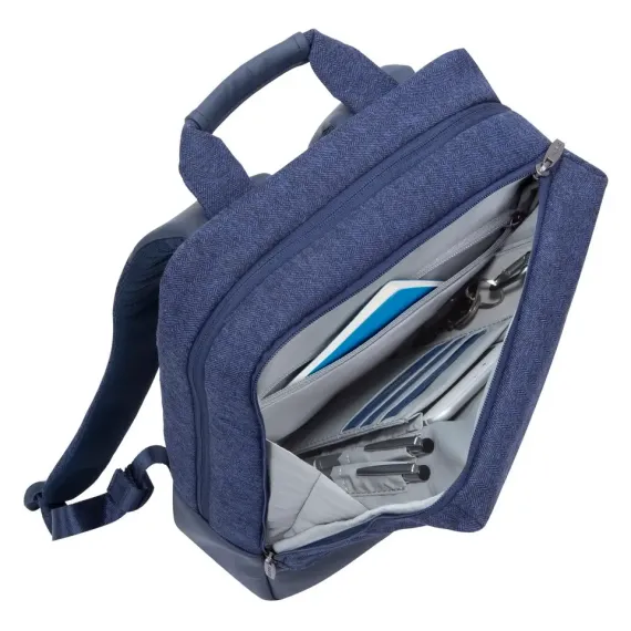 RUCSAC PENTRU LAPTOP RIVACASE EGMONT, 15.6", POLIESTER, ALBASTRU