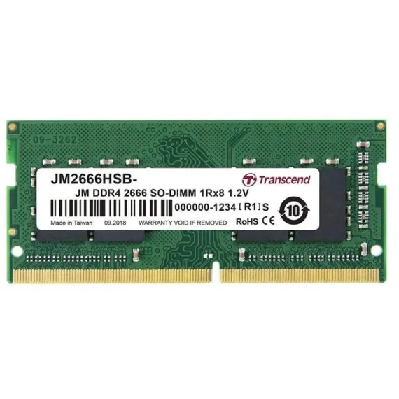 ОПЕРАТИВНАЯ ПАМЯТЬ TRANSCEND JM2666HSB-16G, DDR4 SDRAM, 2666 МГЦ, 16ГБ, JM2666HSB-16G