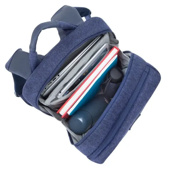 RUCSAC PENTRU LAPTOP RIVACASE EGMONT, 15.6", POLIESTER, ALBASTRU