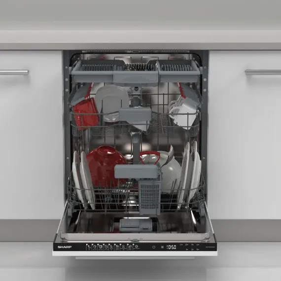 ПОСУДОМОЕЧНАЯ МАШИНА SHARP QWNI54I44DXEU, БЕЛЫЙ