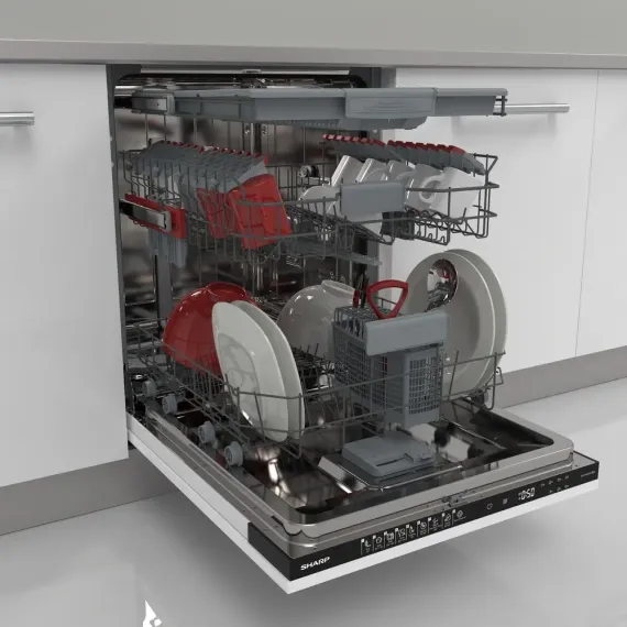 ПОСУДОМОЕЧНАЯ МАШИНА SHARP QWNI54I44DXEU, БЕЛЫЙ