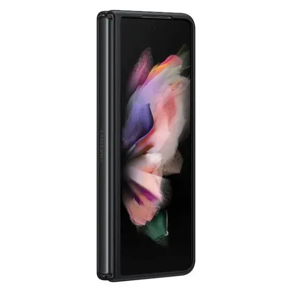 HUSA TIP CARTE SAMSUNG LEATHER COVER FOR GALAXY Z FOLD 3, NEGRU