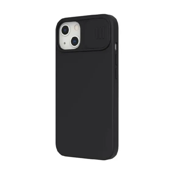 HUSA NILLKIN IPHONE 13, CAMSHIELD SILKY SILICONE, ELEGANT BLACK