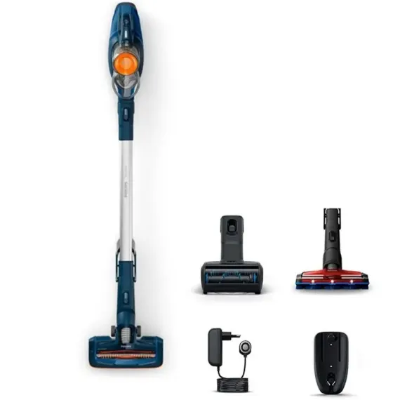 ВЕРТИКАЛЬНЫЙ БЕСПРОВОДНОЙ ПЫЛЕСОС PHILIPS FC6724/01, СИНИЙ