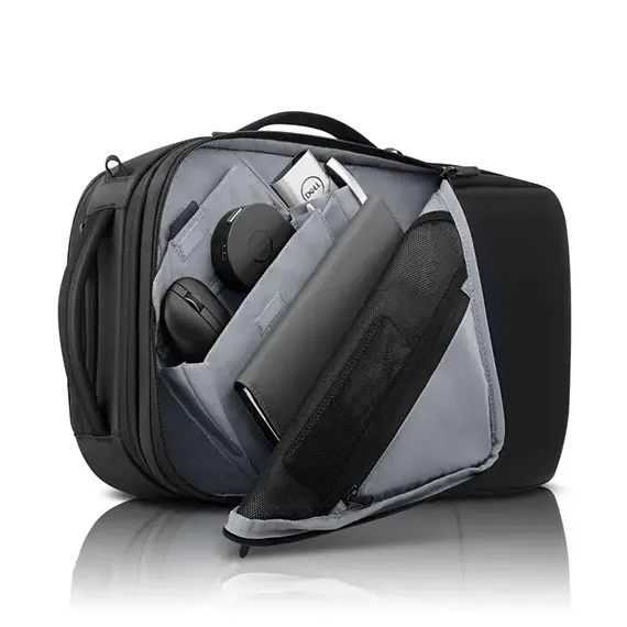 RUCSAC PENTRU LAPTOP DELL PRO HYBRID BRIEFCASE, 15.6", POLIESTER, NEGRU