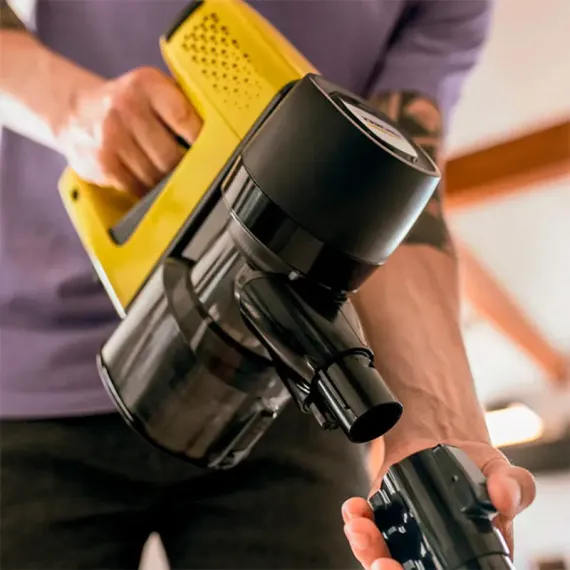 ВЕРТИКАЛЬНЫЙ БЕСПРОВОДНОЙ ПЫЛЕСОС KARCHER VC 4S CORDLESS, ЖЕЛТЫЙ ЧЕРНЫЙ