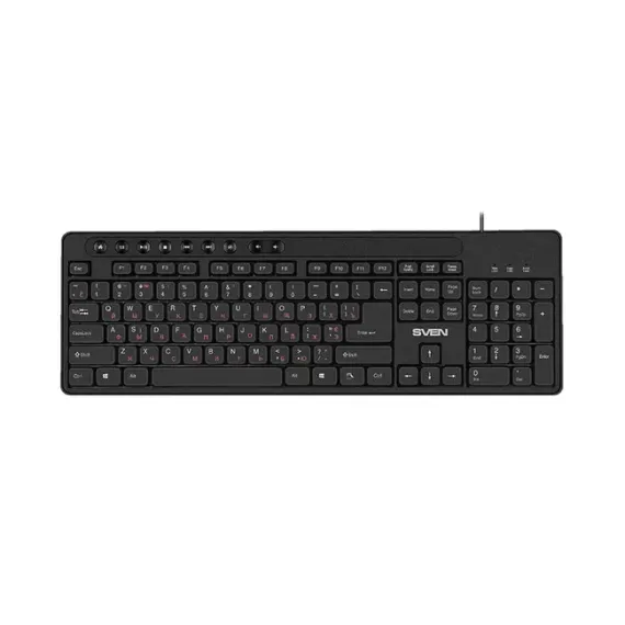 КЛАВИАТУРА SVEN KB-C3060, ПРОВОДНОЕ, ЧЁРНЫЙ
