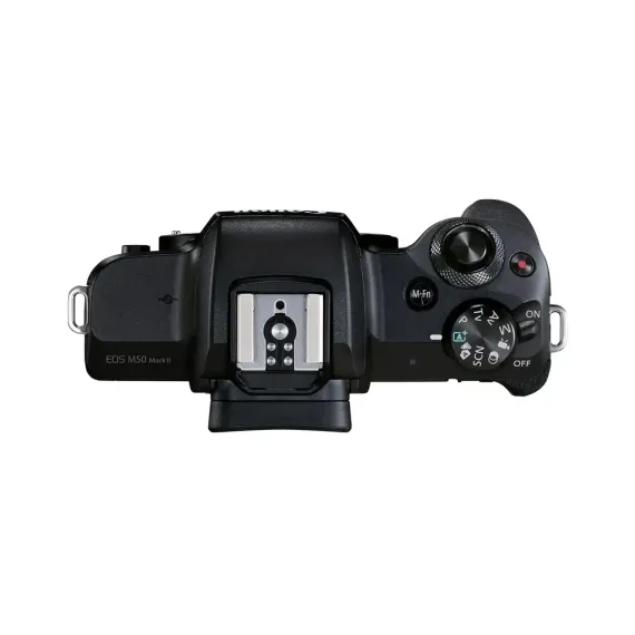 БЕЗЗЕРКАЛЬНЫЙ ФОТОАППАРАТ CANON EOS M50 MARK II + EF-M 15-45 IS + EF-M 55-200 IS, ЧЁРНЫЙ