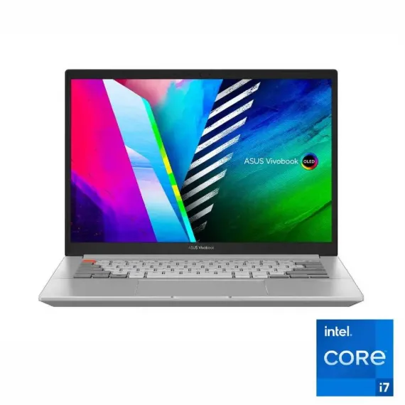 НОУТБУК 14" ASUS VIVOBOOK PRO 14X OLED N7400PC, COOL SILVER, INTEL CORE I7-11370H, 16ГБ/512ГБ, БЕЗ ОС
