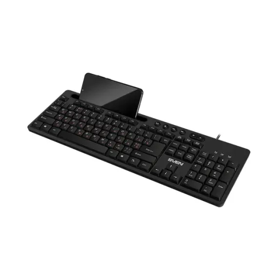 TASTATURA SVEN KB-S302, CU FIR, NEGRU
