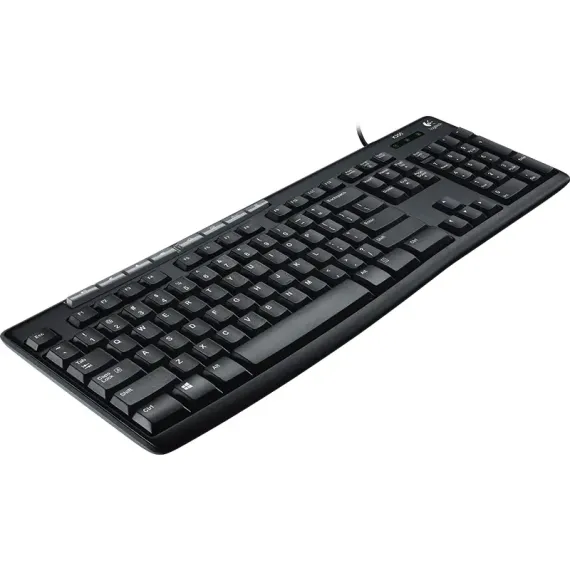 TASTATURA LOGITECH K200, CU FIR, NEGRU
